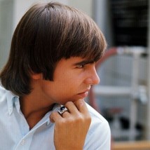 The Monkees Davy Jones portrait in profile in white shirt 24x36 inch poster - $29.99