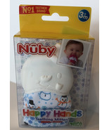 (NEW) Nuby Teething Mitten Happy Hands BPA-FREE 3m+ SNOWMAN - £3.95 GBP
