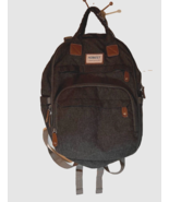Hobest Grey Momcore Essential Organizational Brown Trim Diaper Backpack Bag - €17,72 EUR