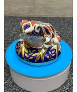 Royal Crown Derby Imari Paperweight Figurine - Imari Frog - $909.70 MXN