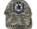 Wounded Warrior Heroism Honor Sacrifice Freedom Isn&#39;t Free ACU Camo Cap ... - $9.89
