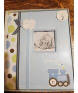 Lil Peach Train Boy Babybook Memory Baby Record Book Photo Journal - $16.87