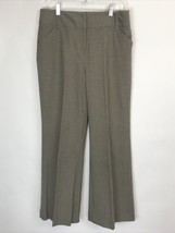 EUC Rafaella Brown Tweed Career Pants Women&#39;s Size 8 Polyester/Rayon/Spa... - £5.92 GBP