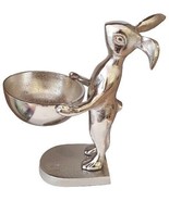 Rabbit with Bowl - Recycled Aluminium - Height 22cm - £29.14 GBP