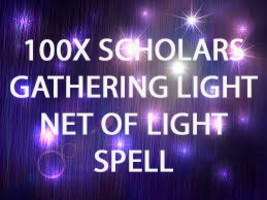 100X 7 Scholars Gathering Light Net Of Light Extreme Magick Ring Pendant - $29.93