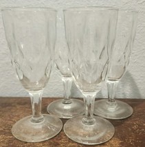 4 Anchor Hocking Crown Point Whiskey Sour Glasses 5.5&quot; Stemware Cocktail Glasses - £19.82 GBP