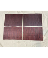 Set of 4 Bamboo 18x12 Brown Table Placemats (4) - £22.49 GBP