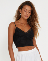 Motel Rocks Yecaca Top In Lace Black (MR93) - £5.98 GBP