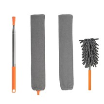 4Pcs Set Of Microfiber Retractable Dust Cleaner Kit With Extension Pole | Duster - $33.99