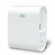 Z-Wave Smart On/Off Light And Appliance Plug, Dual Outlet Plug-In, 1, Wink. - £34.39 GBP