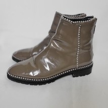 Free People Heiress Brown Ball and Chain Patent Leather Ankle Boot Size ... - $42.56