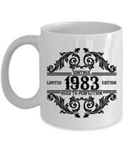 Vintage 1983 Coffee Mug 15oz Ceramic Gift For Women, Men 39 Years Old Wh... - £15.54 GBP