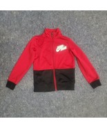 Nike Air Jordan Full Zip Track Jacket Sz MEDIUM 5-6 BOYS Red Black - $23.00 CAD