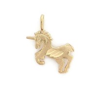 Vintage Unicorn Pendant Charm 14K Yellow Gold, .79 Grams - £117.99 GBP