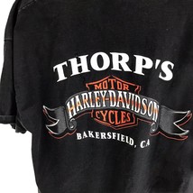 Vtg Harley Davidson Tee 90s Stratman Eagle Bakersfield Motorcycles Biker XL USA - £63.26 GBP