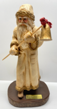 Wood World 1993 Czechoslovakia Made USA Santa w/ Candle Snuffer Figurine - £62.29 GBP