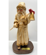 Wood World 1993 Czechoslovakia Made USA Santa w/ Candle Snuffer Figurine - $109.65 CAD