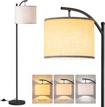 Floor Lamp for Living Room with 3 Color Temperatures Standing lamp with Linen la - £49.63 GBP