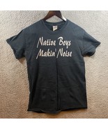 Native Boys Making Noise T Shirt Dirty Bandanas Black Size Small - $13.50