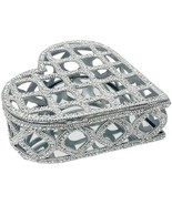 Godinger Jewel Box, Jewelry Box, Jewelry Organizer, Vanity Box, Heart Sh... - $784.96 MXN