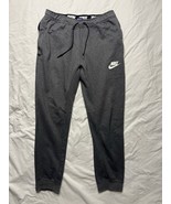 Nike Fleece Joggers Men’s Medium Gray Pants Zip Pockets Activewear AQ7230-071 - $25.00