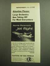 1958 Capitol Records Ad - Norrie Paramor&#39;s Jet Flight - £14.64 GBP