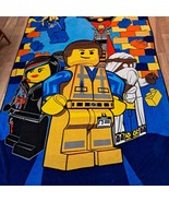 Lego Movie blanket throw Emmett Benny Wyldstyle Lucy Vitruvius micro ras... - $813.32 MXN