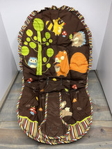 Fisher Price Rainforest Cradle Swing Replacement Seat Cover Pad squirrel brown - $29.69