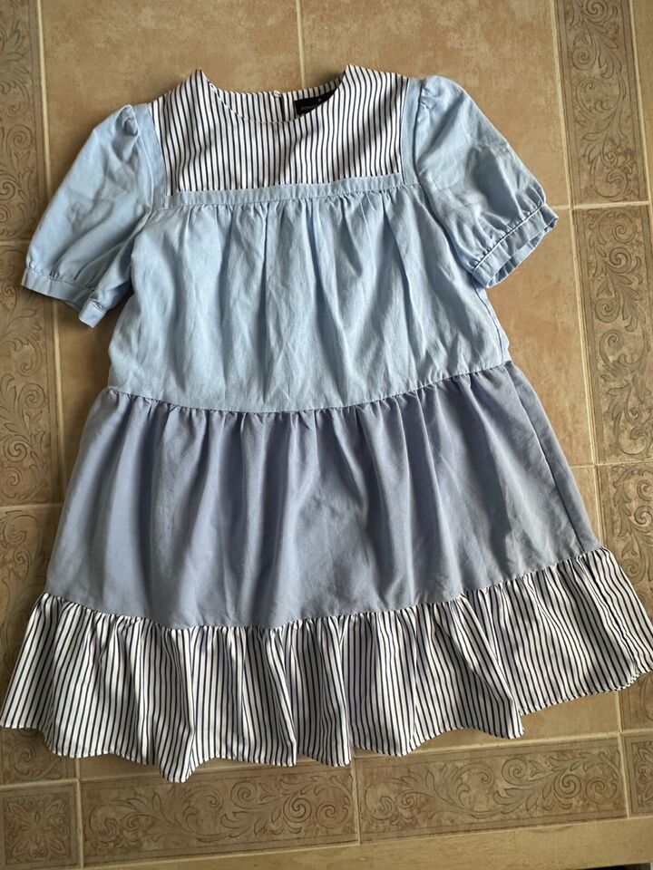 Pomander Place Worn Once Tuckernuck striped Quinn Tier Mini Swing Dress ...