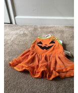 Martha Stewart Dog Pet Halloween Pumpkin Costume Dress Size L Orange Black - $37.28 CAD
