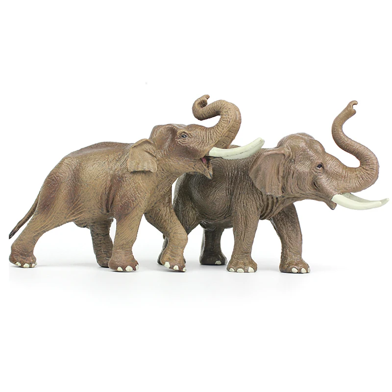 Play Play&#39;s Solid Simulation Safari World Elephant Toy Model African Elephant As - £39.87 GBP
