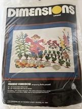 Vintage 1978 Dimensions Crewel Sealed Kit #1113 “Friendly Scarecrow” 24”x18” - $37.36