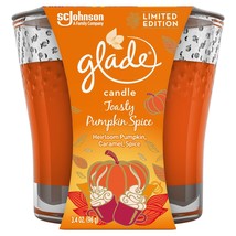 Glade Candle Jar Air Freshener, Toasty Pumpkin Spice 3.4 Oz - £18.37 GBP