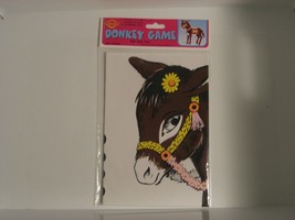 Vintage 1976 pin the tail donkey game Beistle  - $13.06
