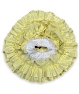 Vtg Martha&#39;s Miniatures Yellow Ruffle Dress White Lace Baby Girl Sz 12-1... - £50.21 GBP