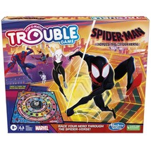 Hasbro Gaming Trouble: The Spider-Verse Edition for Marvel Fans, Ages 8+, Game f - £29.66 GBP