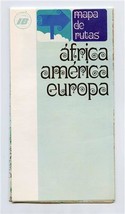 Iberia Air Lines of Spain Route Maps Africa America Europe Caravelle DC-9 DC-8  - £45.16 GBP