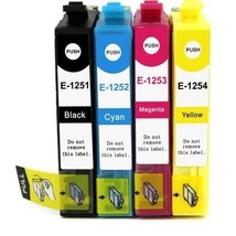 Compatible with Epson T125 Cartridges - Combo Pack (BK-C-M-Y) PREMIUM in... - £13.15 GBP