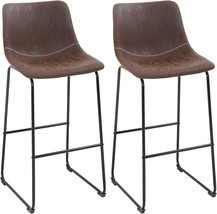 Fashion Barstools, Bar Stools Set Of 2 Counter Height Bar, Brown (42 Inch). - £128.93 GBP
