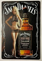 Jack Daniel&#39;s Red Dog Saloon Vintage Novelty Metal Sign 12&quot; x 8&quot; Wall Art - £7.07 GBP