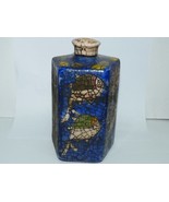 Antique Early 20C Islamic Pentagonal Ceramic Vase, Hand-Painted Fish, H ... - $126.22 CAD