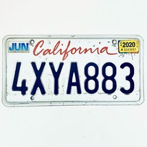 2020 United States California Lipstick Passenger License Plate 4XYA883 - £13.23 GBP