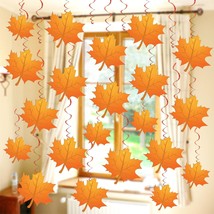 , Hanging Fall Leaves For Fall Decorations - Pack Of 30, No Diy | Fall Decoratio - £24.12 GBP