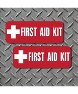 2 First Aid Kit High Quality Thick 6 mil Vinyl Decals - FREE SHIPPING - $69.39 MXN