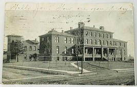 Dubuque Iowa Finley Hospital 1906 Egelhof 1907 to Chicago Postcard J8 - £9.35 GBP