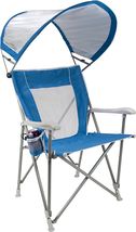 OUTDOOR SunShade Waterside Chair With Canopy For Beach Camping Picnic Blue - £40.45 GBP