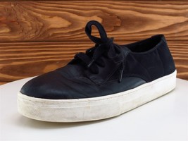 Eileen Fisher Size 8 Sneaker Black Leather Medium (B, M)  Slip On Women - $19.75