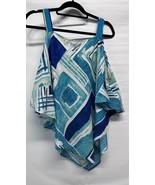 Lane Bryant Colorful Handkerchief To Cold Shoulder Beach Vacation Size 1... - $32.55 CAD
