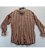 Jos A Bank Travelers Collection Long Sleeve Brown Shirt Size Large (Chd1) - £10.13 GBP