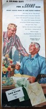 A Grand Gift For A Grand Dad Shirts Made of Dan River Fabrics Print Ad Art 1950s - £4.71 GBP